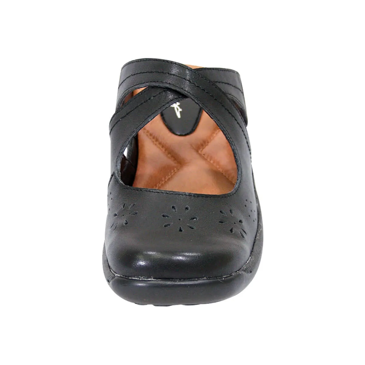 PEERAGE Casey Women's Wide Width Leather Clogs