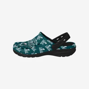 Philadelphia Eagles Super Bowl LIX Champions Historic Print Clog With Strap