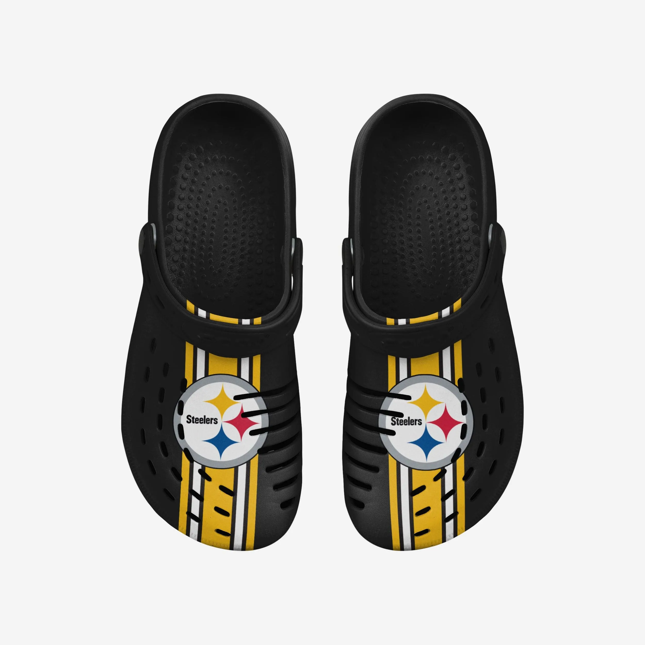 Pittsburgh Steelers Team Stripe Clog With Strap