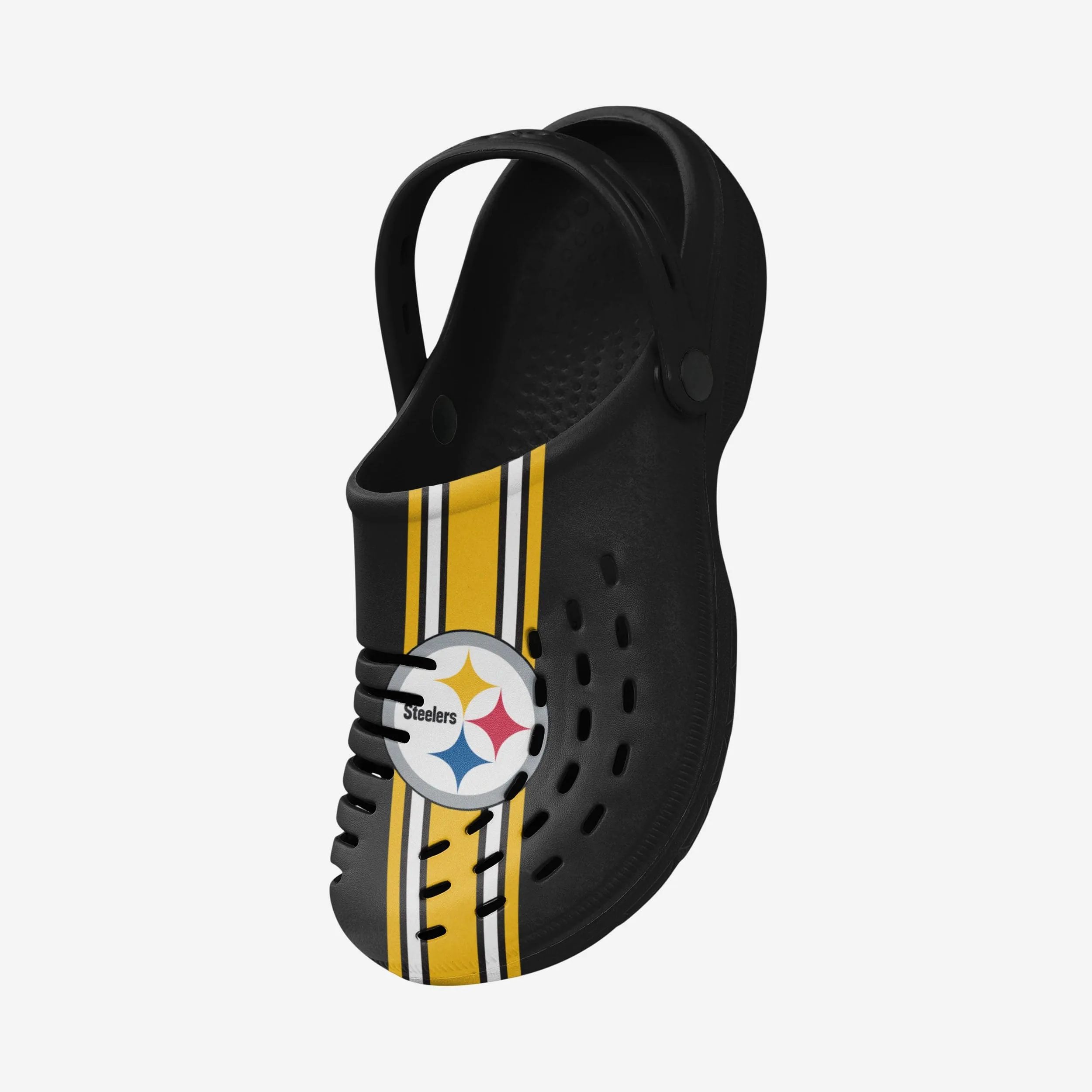 Pittsburgh Steelers Team Stripe Clog With Strap