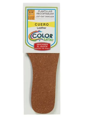 Plantillas para Zapatos de Cuero Multitalla Recortables, 1 Par 'Color Latino' - ID: 19782