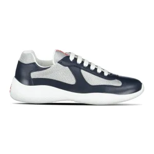 PRADA AMERICAS CUPS NAVY BLUE TRAINERS