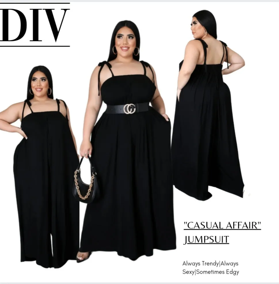 "Casual Affair" (Plus Size) Jumpsuit