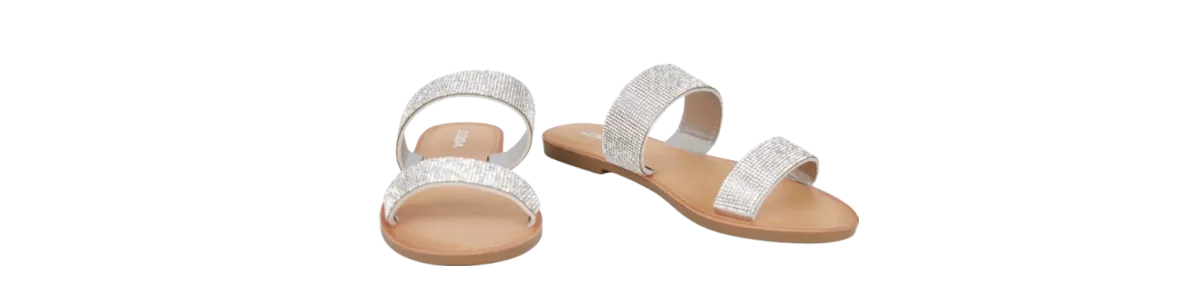 Rhinestone Sandals -Silver