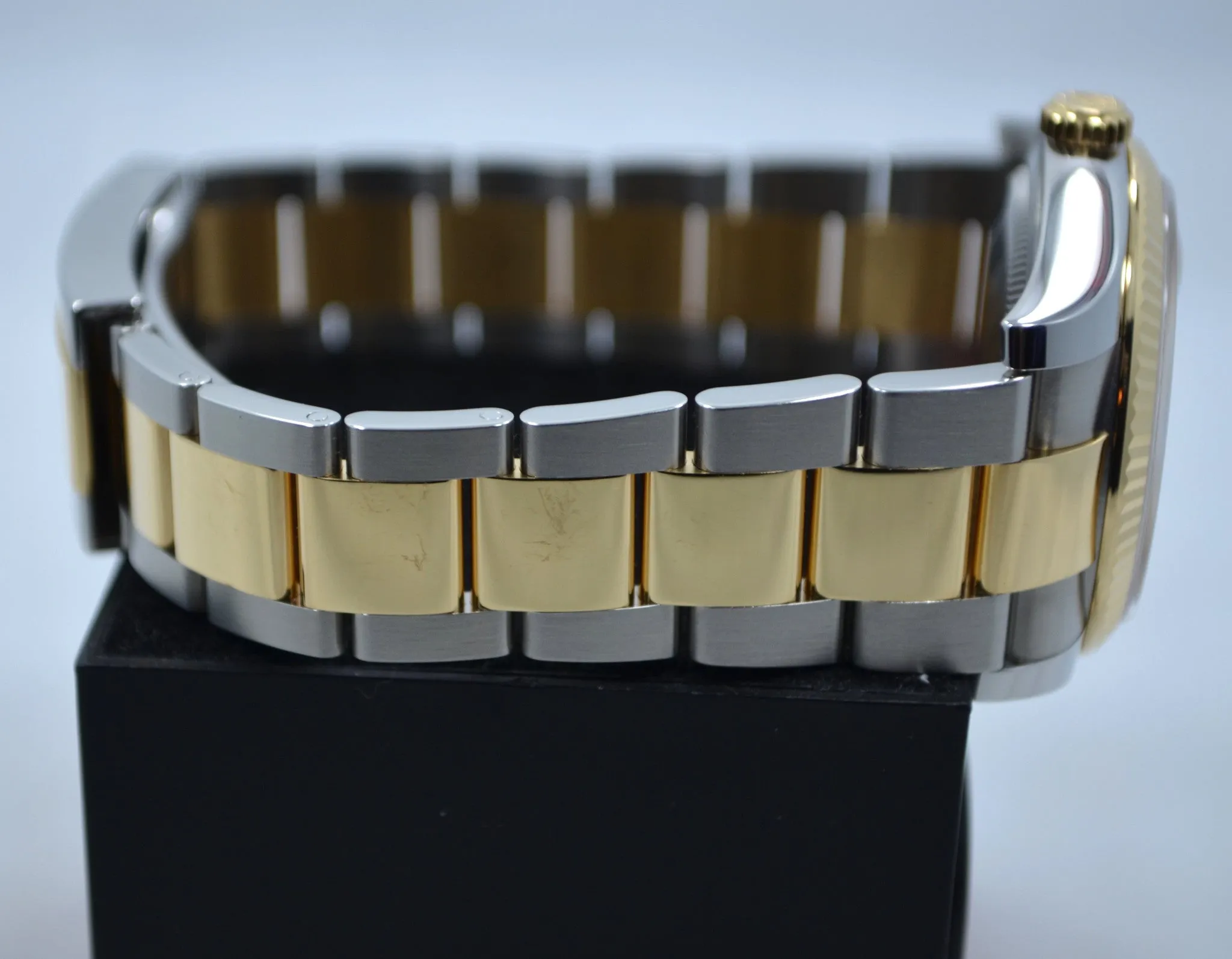 Rolex Datejust 116233 Champagne Diamond Oyster Two Tone Steel Gold Watch 2015