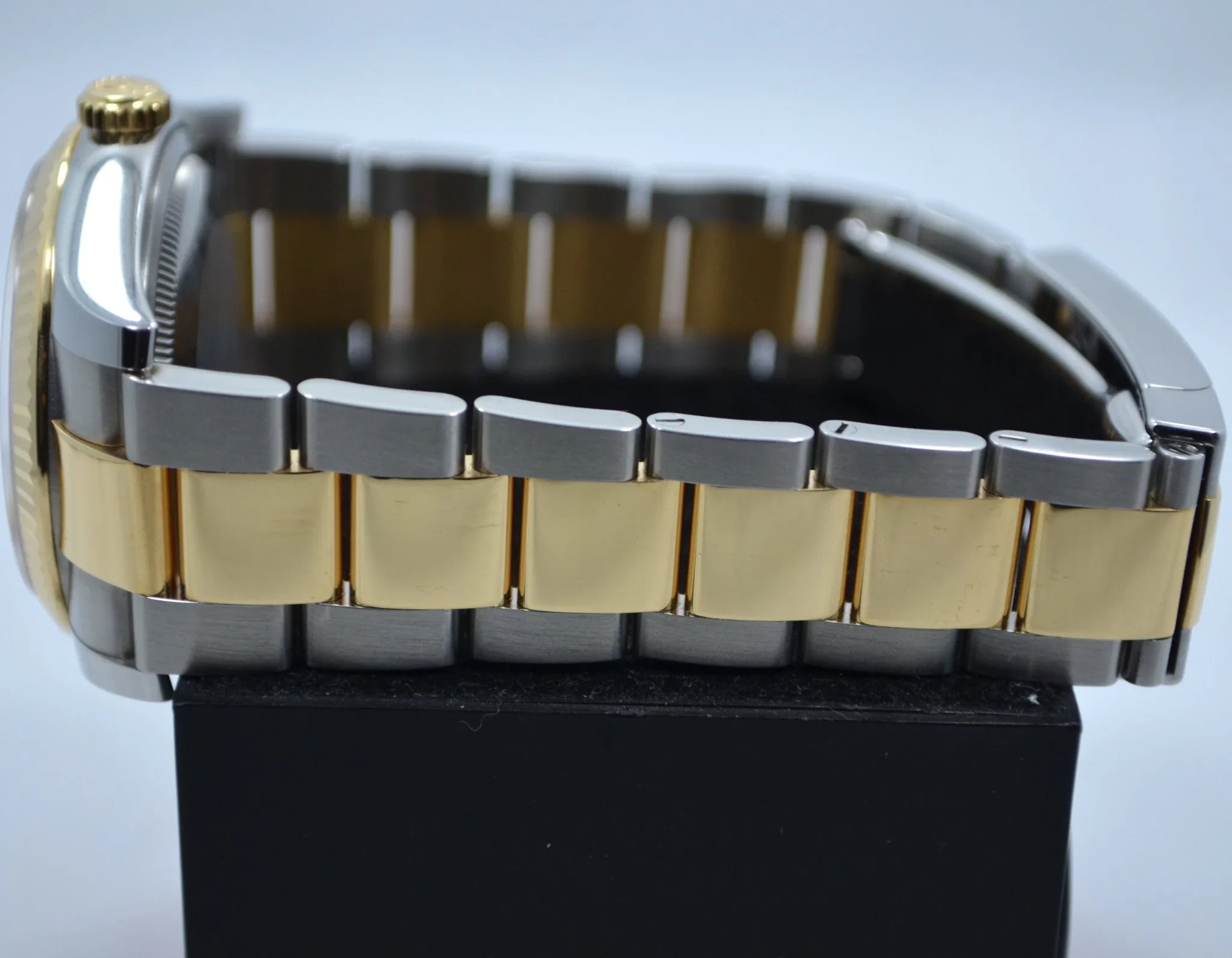 Rolex Datejust 116233 Champagne Diamond Oyster Two Tone Steel Gold Watch 2015