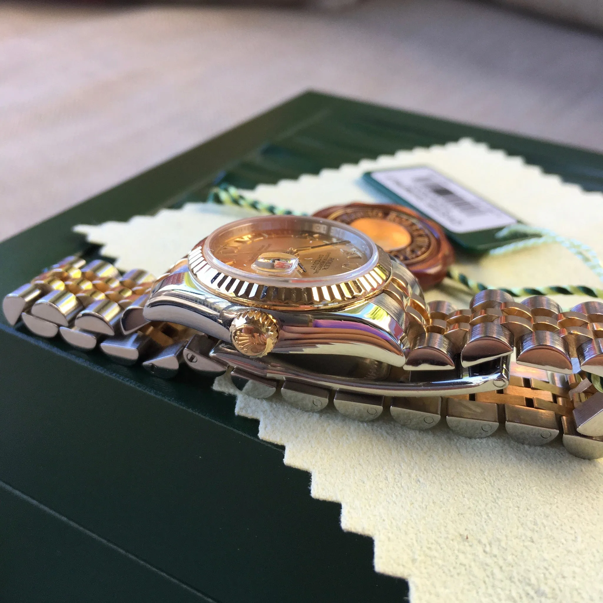 Rolex Datejust 179173 Ladies Two Tone Roman Champagne Random Jubilee Watch