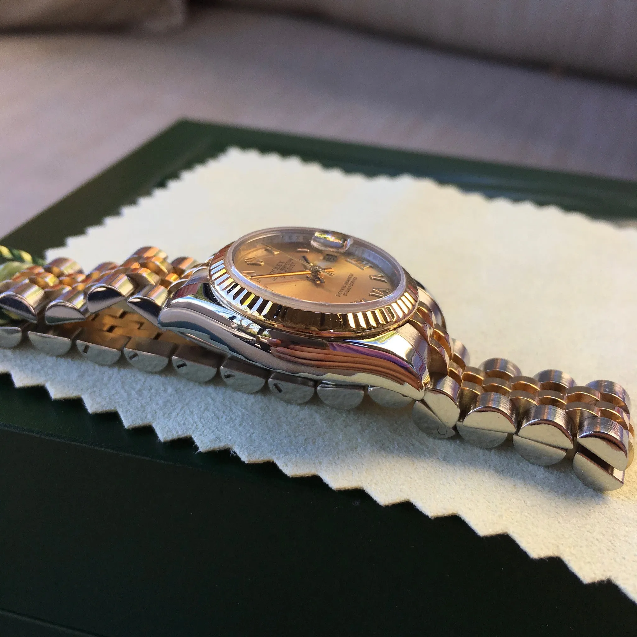 Rolex Datejust 179173 Ladies Two Tone Roman Champagne Random Jubilee Watch