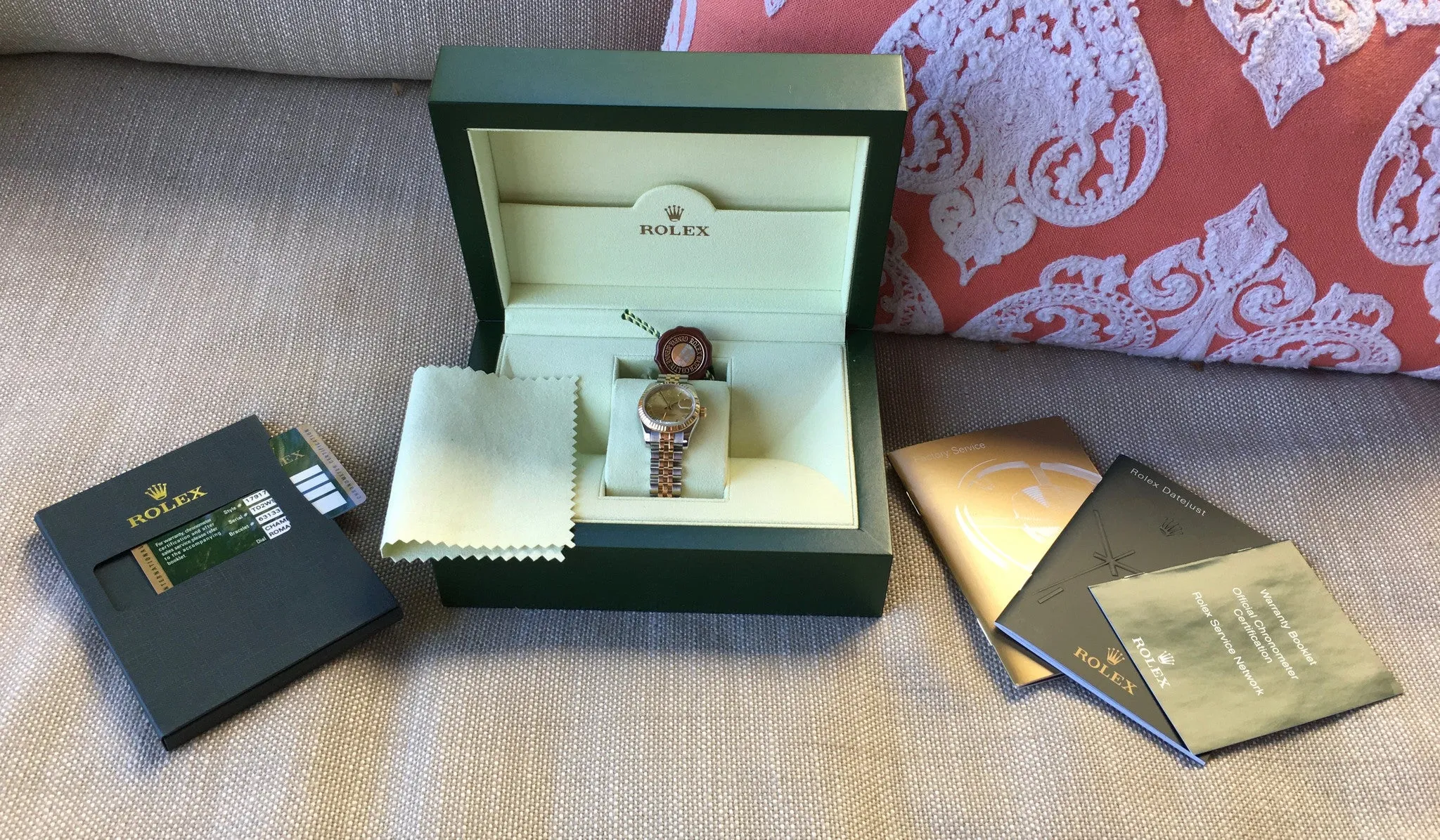 Rolex Datejust 179173 Ladies Two Tone Roman Champagne Random Jubilee Watch