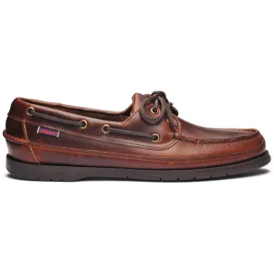 SEBAGO Leather Schooner in Brown Dockside