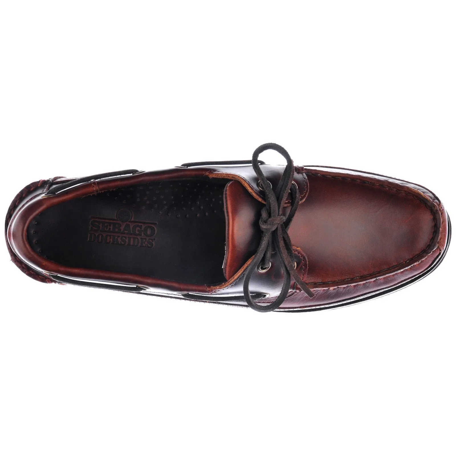 SEBAGO Leather Schooner in Brown Dockside