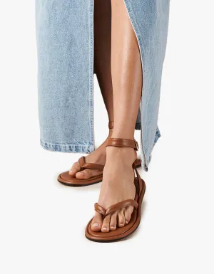 Seneca Sandal - Colorblock Tan