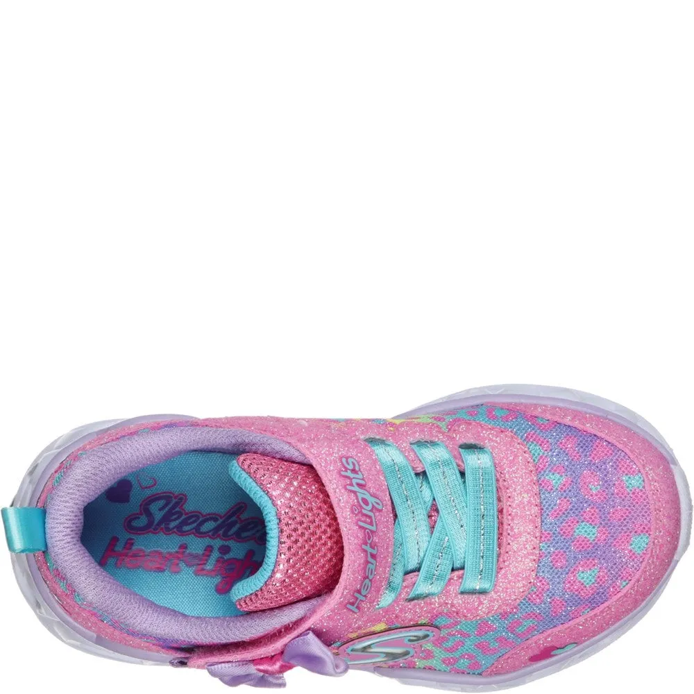 Skechers Heart Lights Touch Fastening Trainer