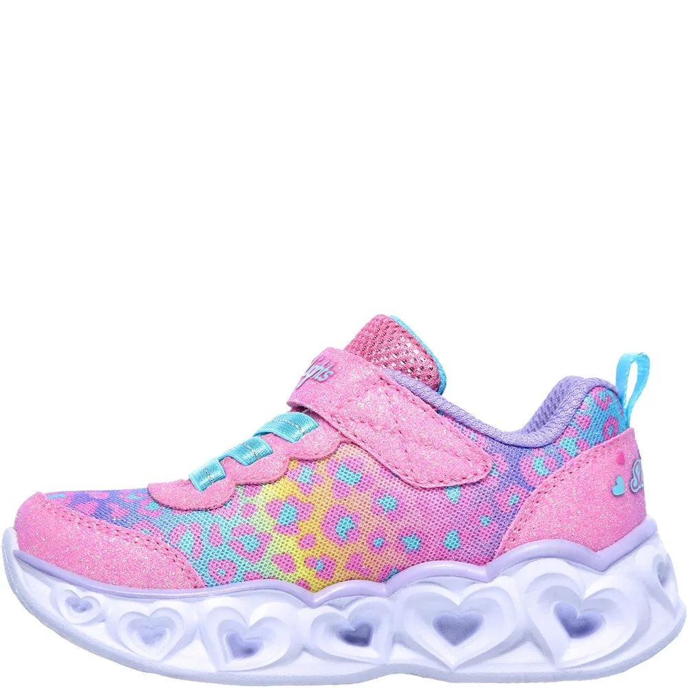 Skechers Heart Lights Touch Fastening Trainer