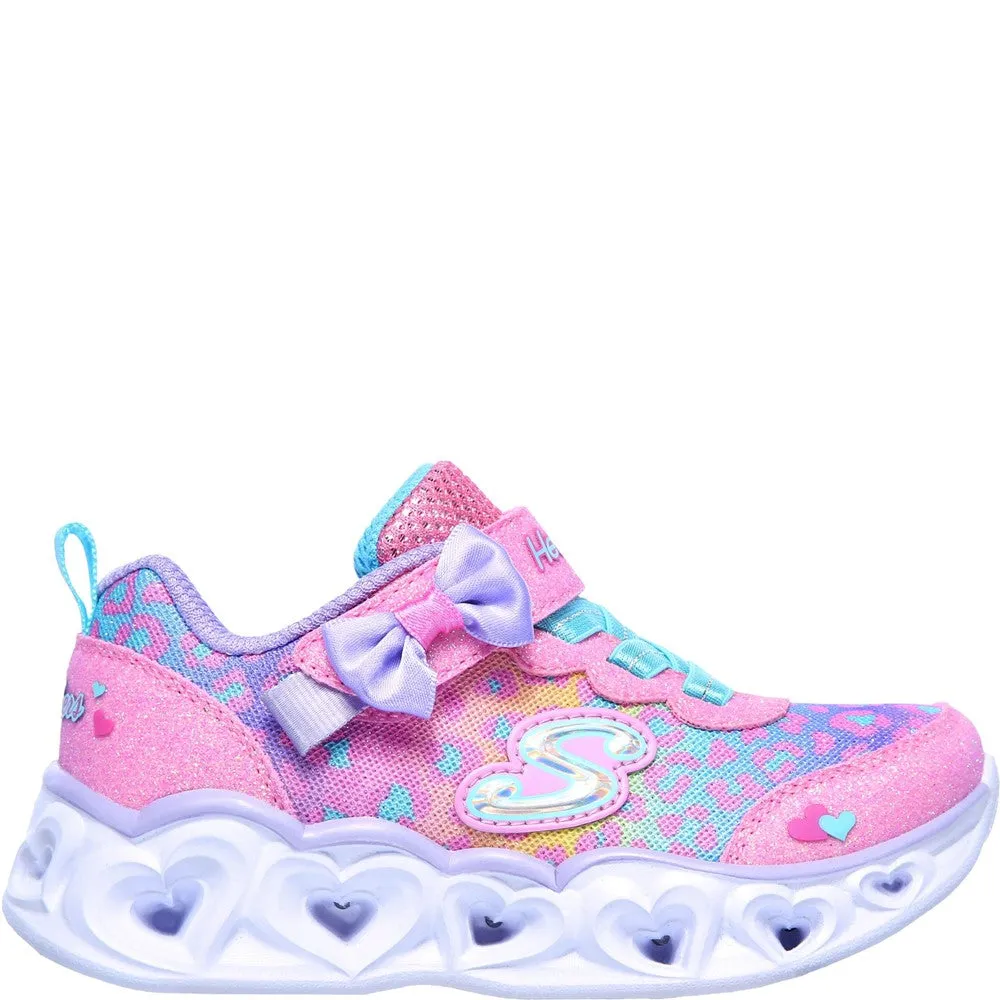 Skechers Heart Lights Touch Fastening Trainer