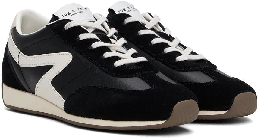 Slim Retro Runner Sneaker in Black