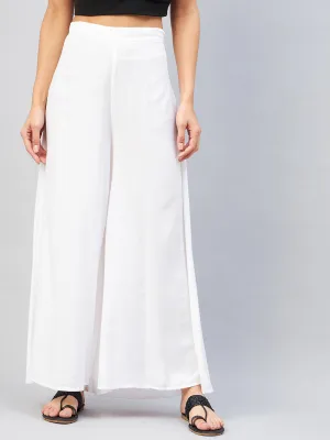 Solid White Palazzo