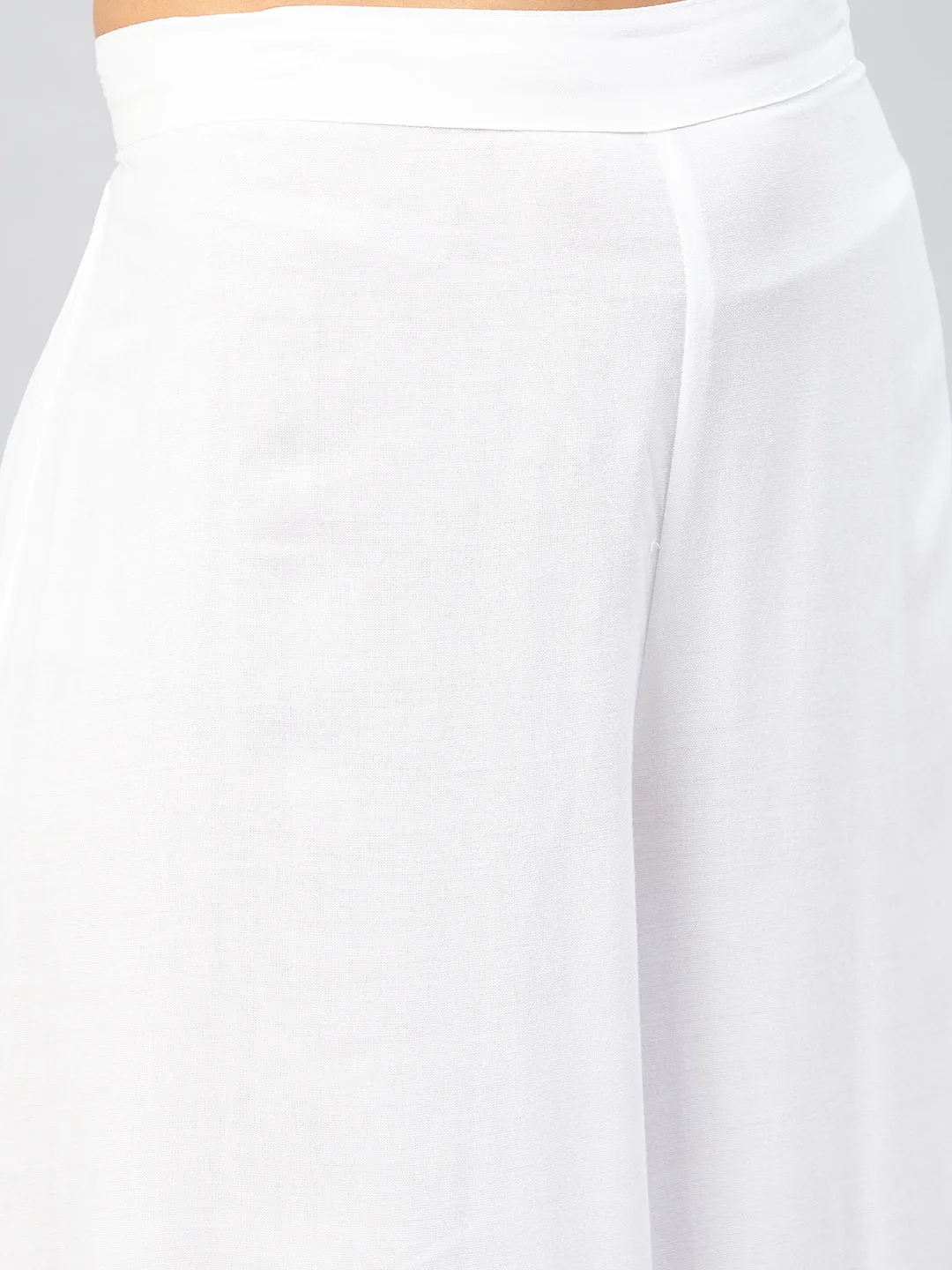 Solid White Palazzo