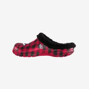 St Louis Cardinals Sherpa Lined Buffalo Check Clog