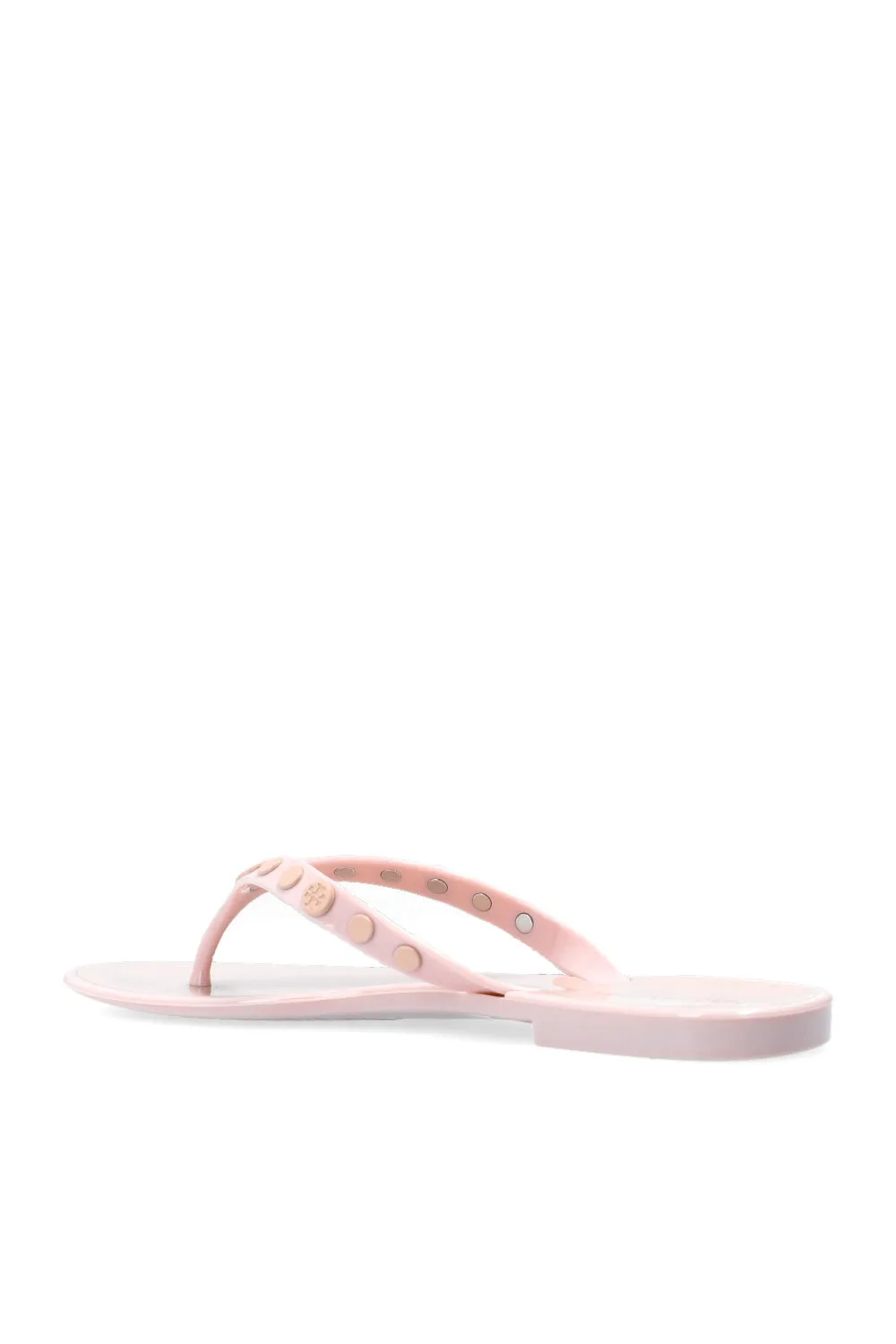 TORY BURCH STUDDED JELLY THONG SANDALS
