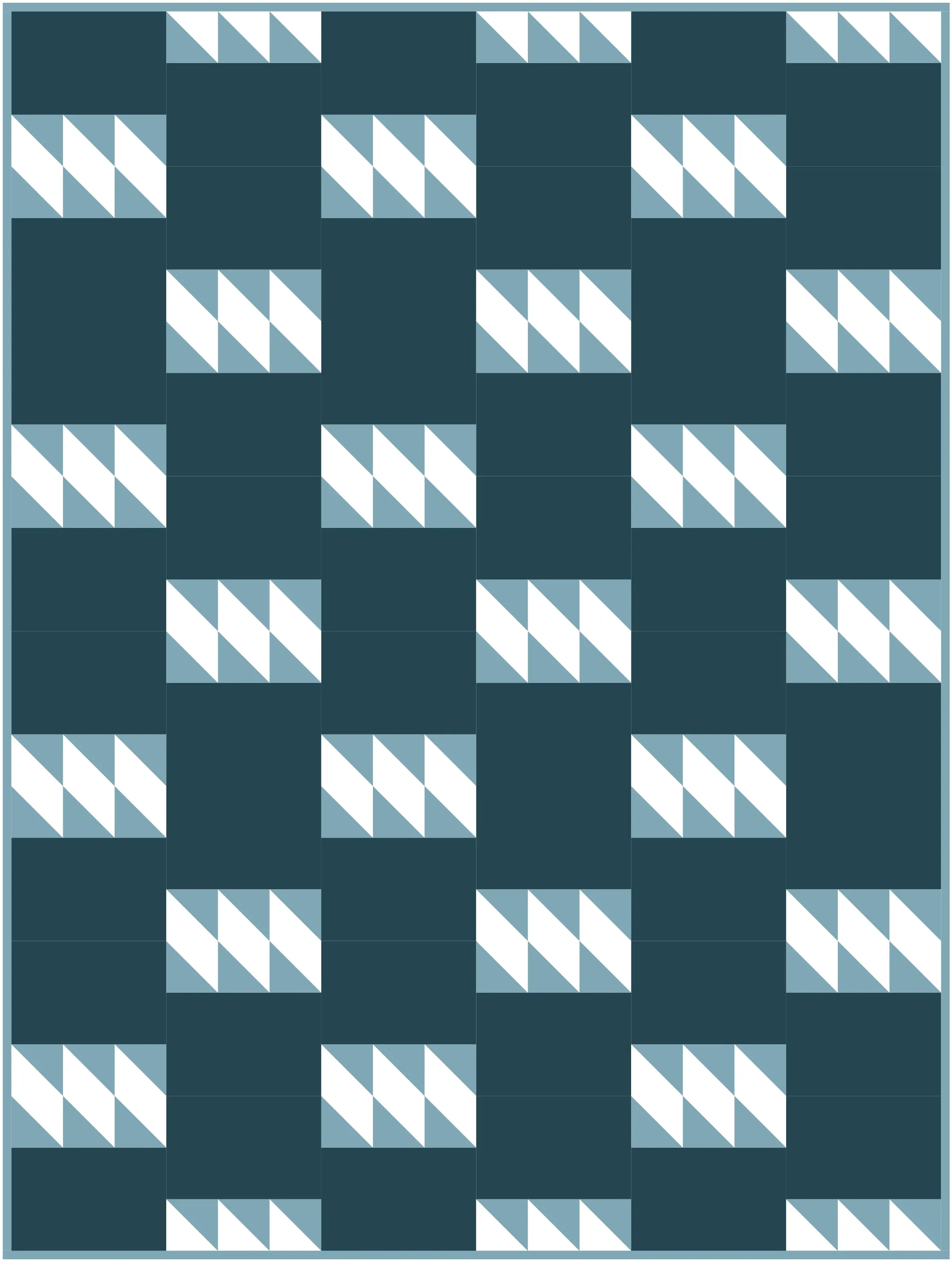 Triple Third Quilt Block Pattern