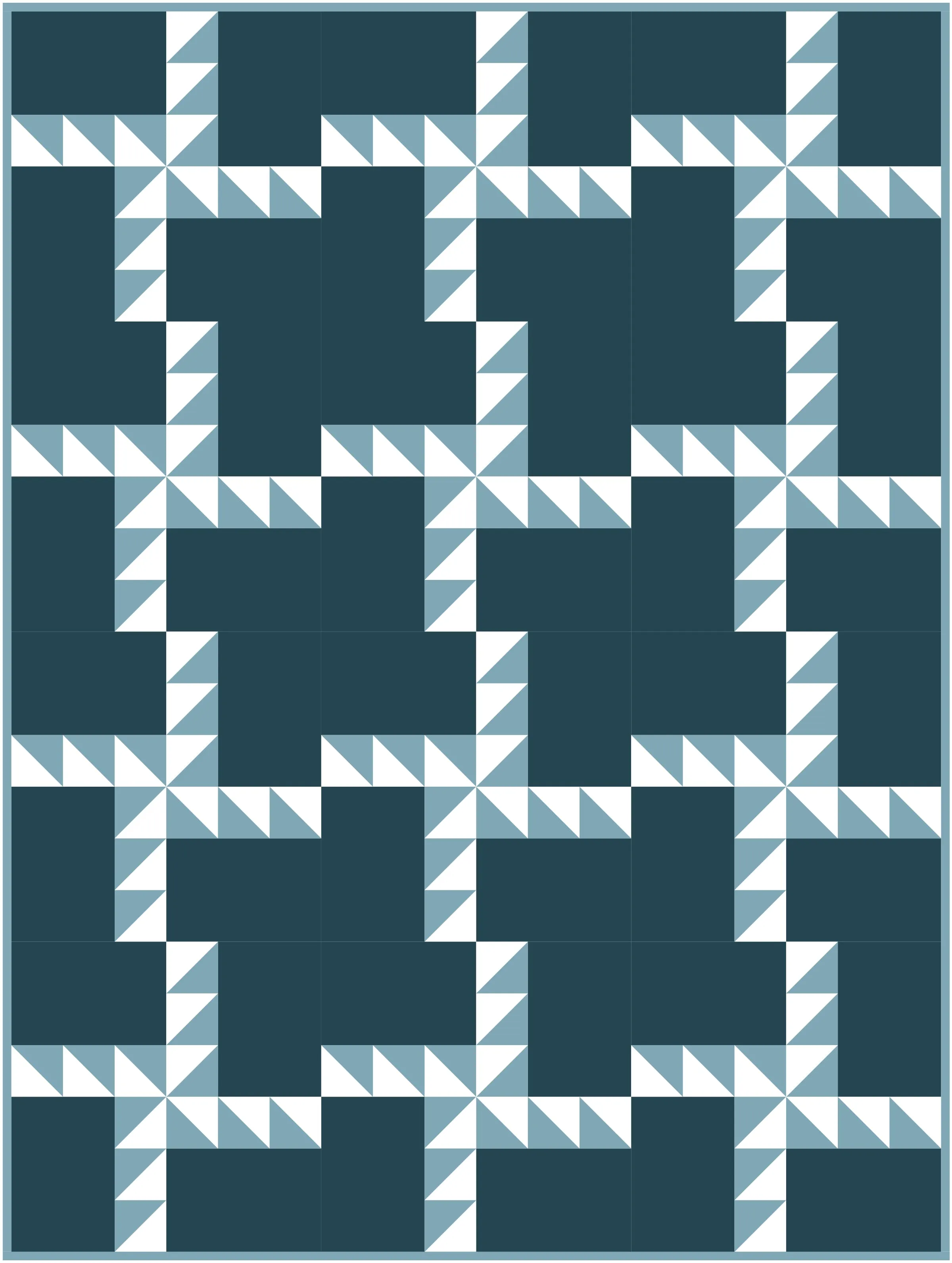 Triple Third Quilt Block Pattern