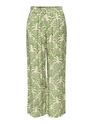 Troya Print Wide Leg Pants