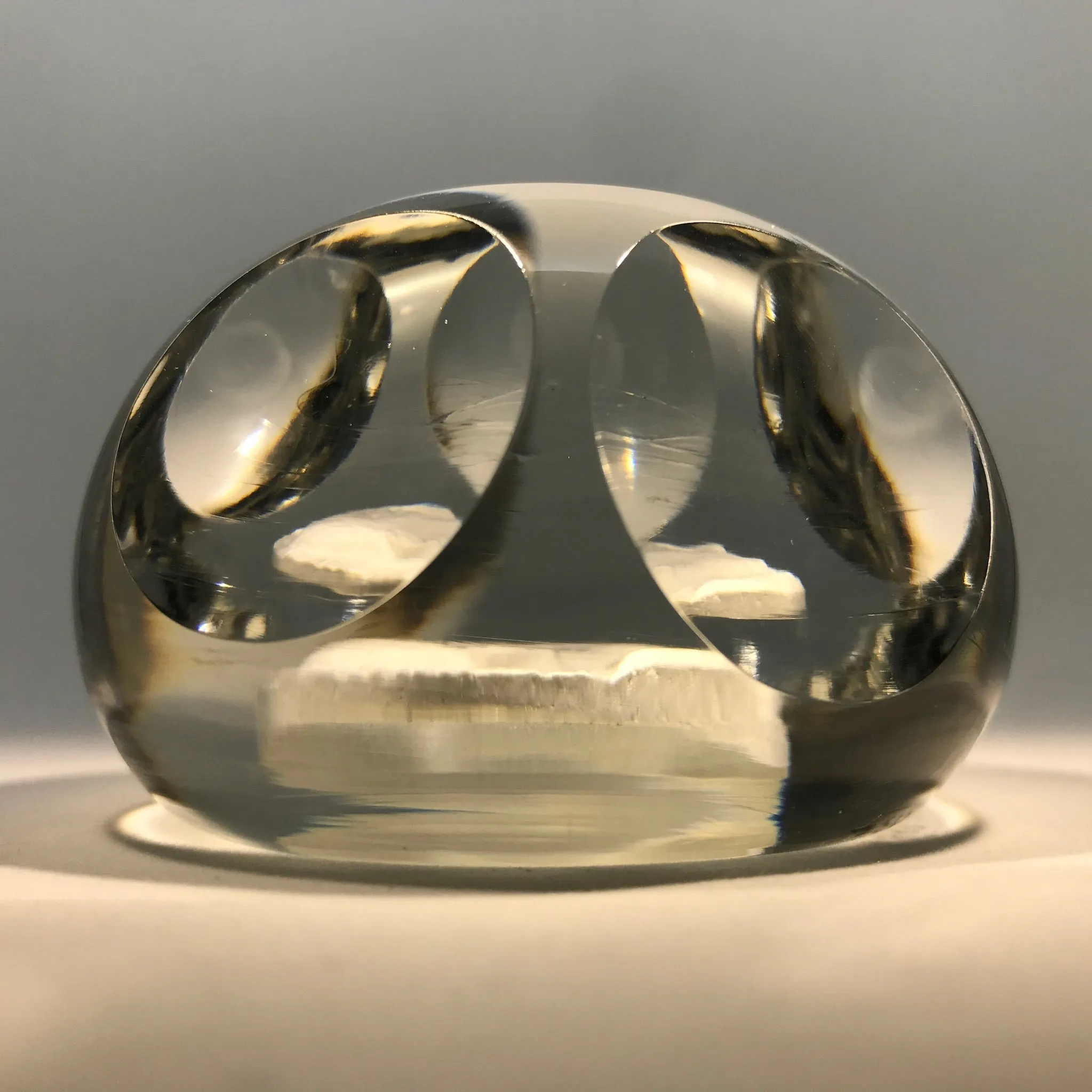 Very Rare 1952 Baccarat Art Glass Paperweight Dwight Eisenhower Sulphide