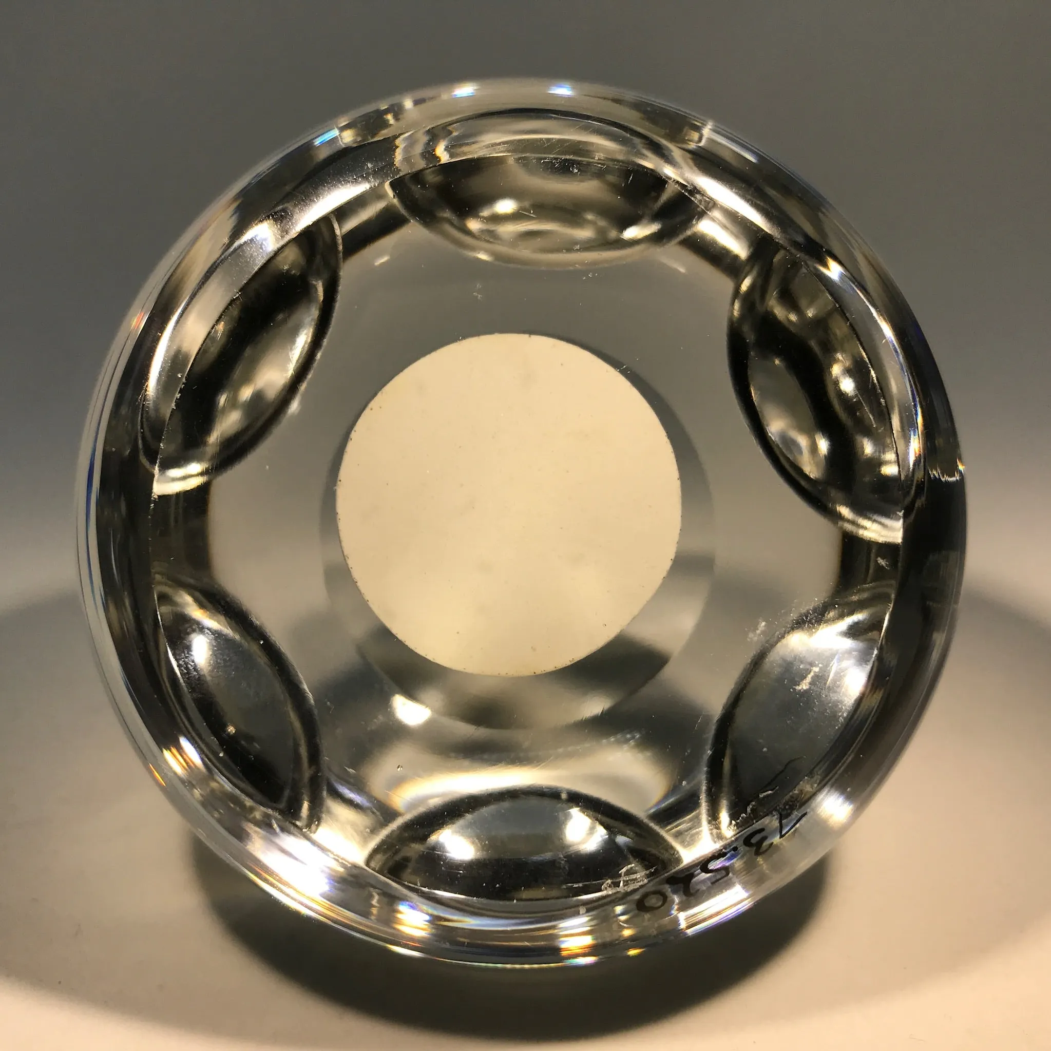 Very Rare 1952 Baccarat Art Glass Paperweight Dwight Eisenhower Sulphide