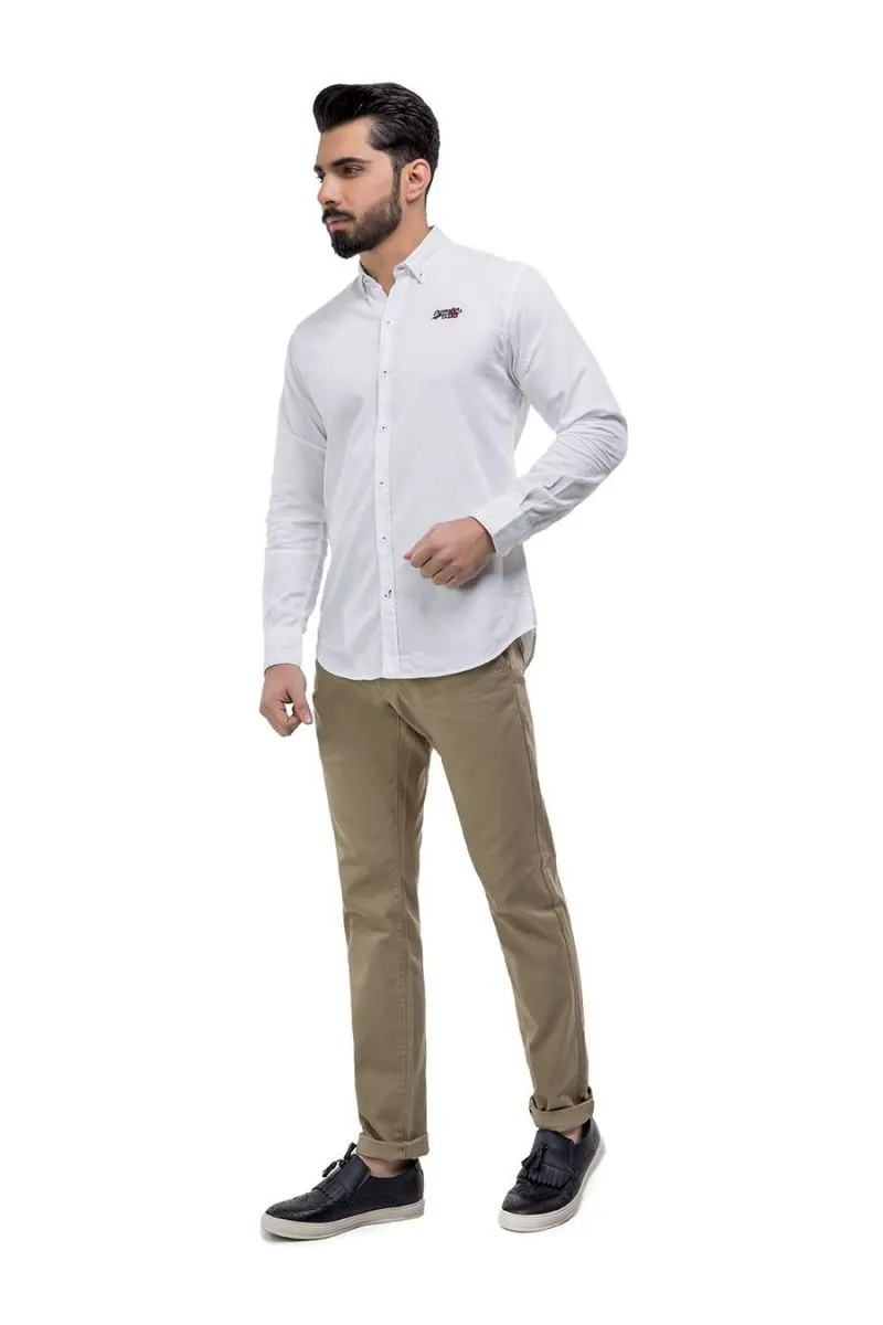 White Casual Shirt FS Regular Fit