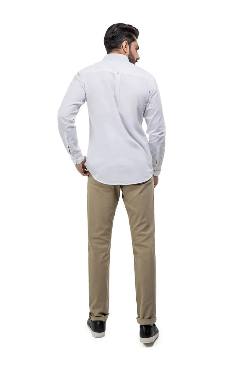 White Casual Shirt FS Regular Fit
