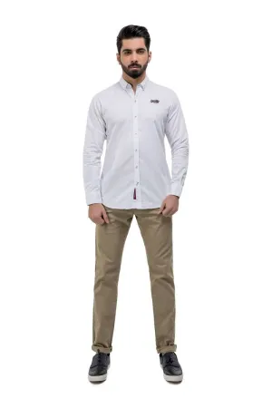 White Casual Shirt FS Regular Fit