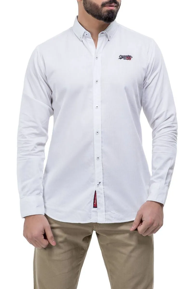 White Casual Shirt FS Regular Fit