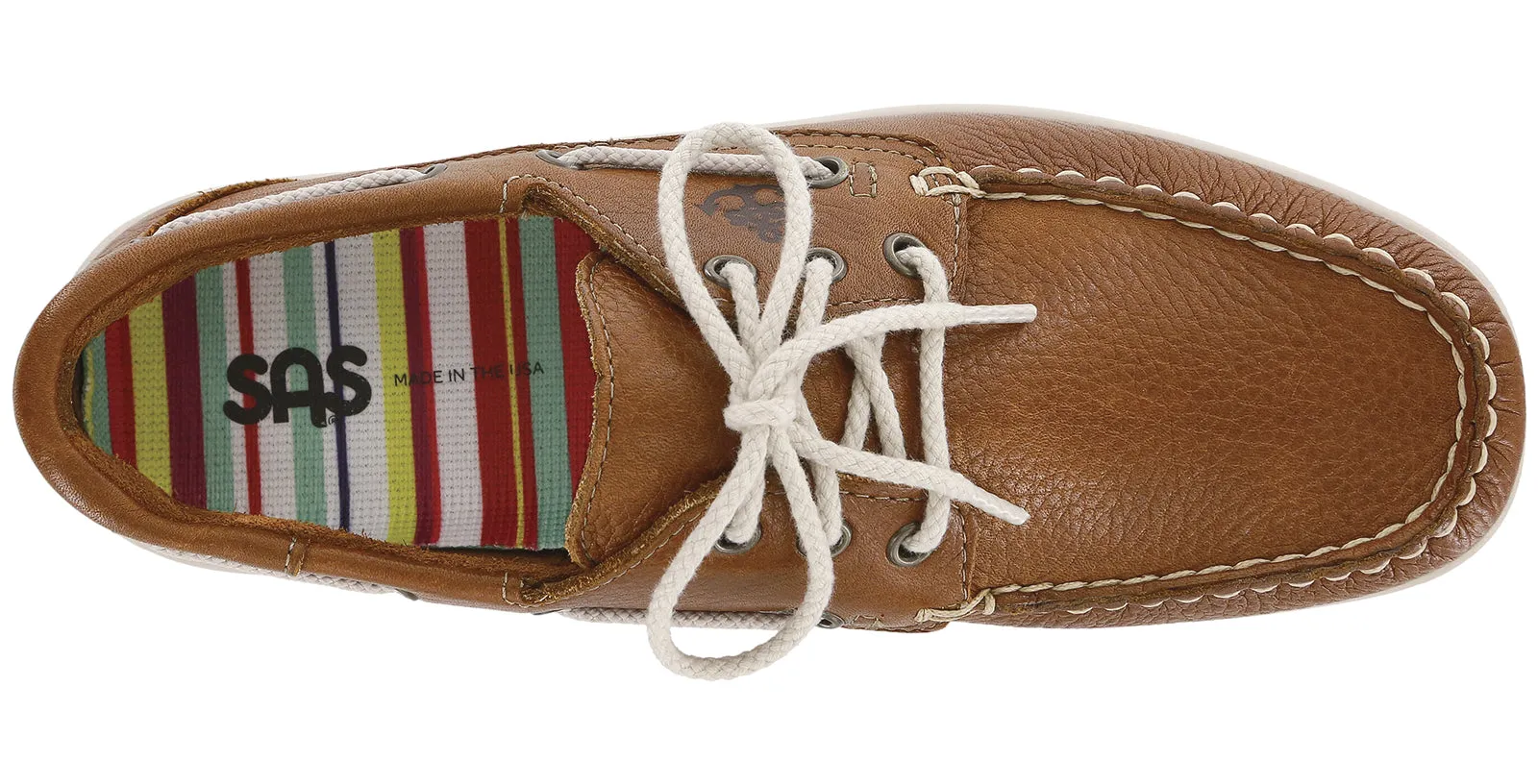 Women's Catalina Lace Up Boat Shoe in Sandstone