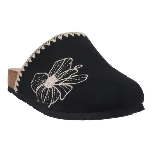 Women's Jamie Black Slide Footbed Clogs
