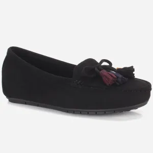 Womens "UNELI" Low Wedge Moccasins
