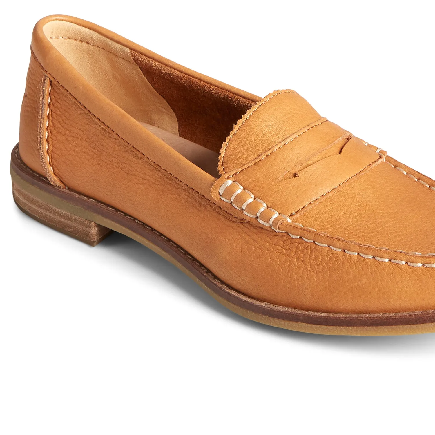 Women's Seaport Penny Leather Casual Loafers - Tan (L139339540)