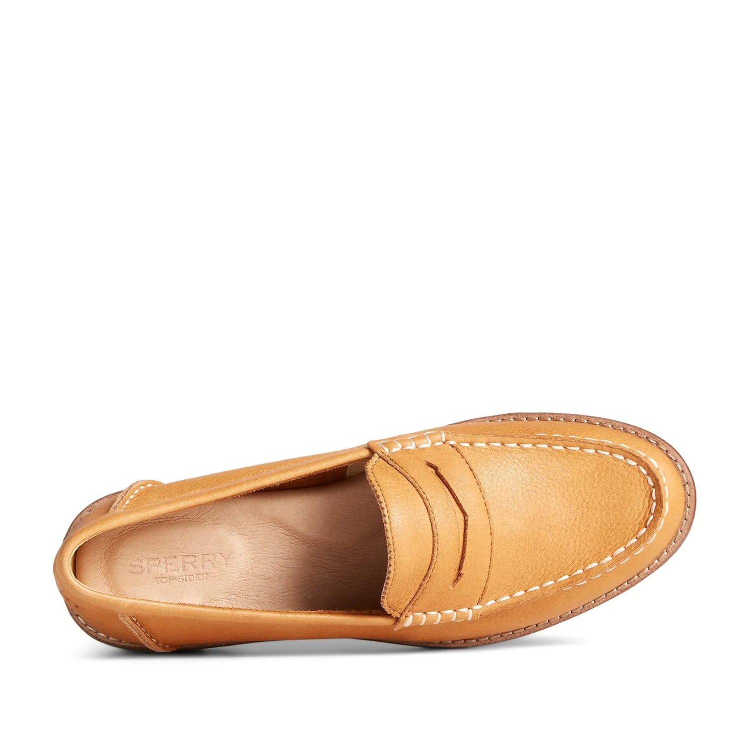 Women's Seaport Penny Leather Casual Loafers - Tan (L139339540)