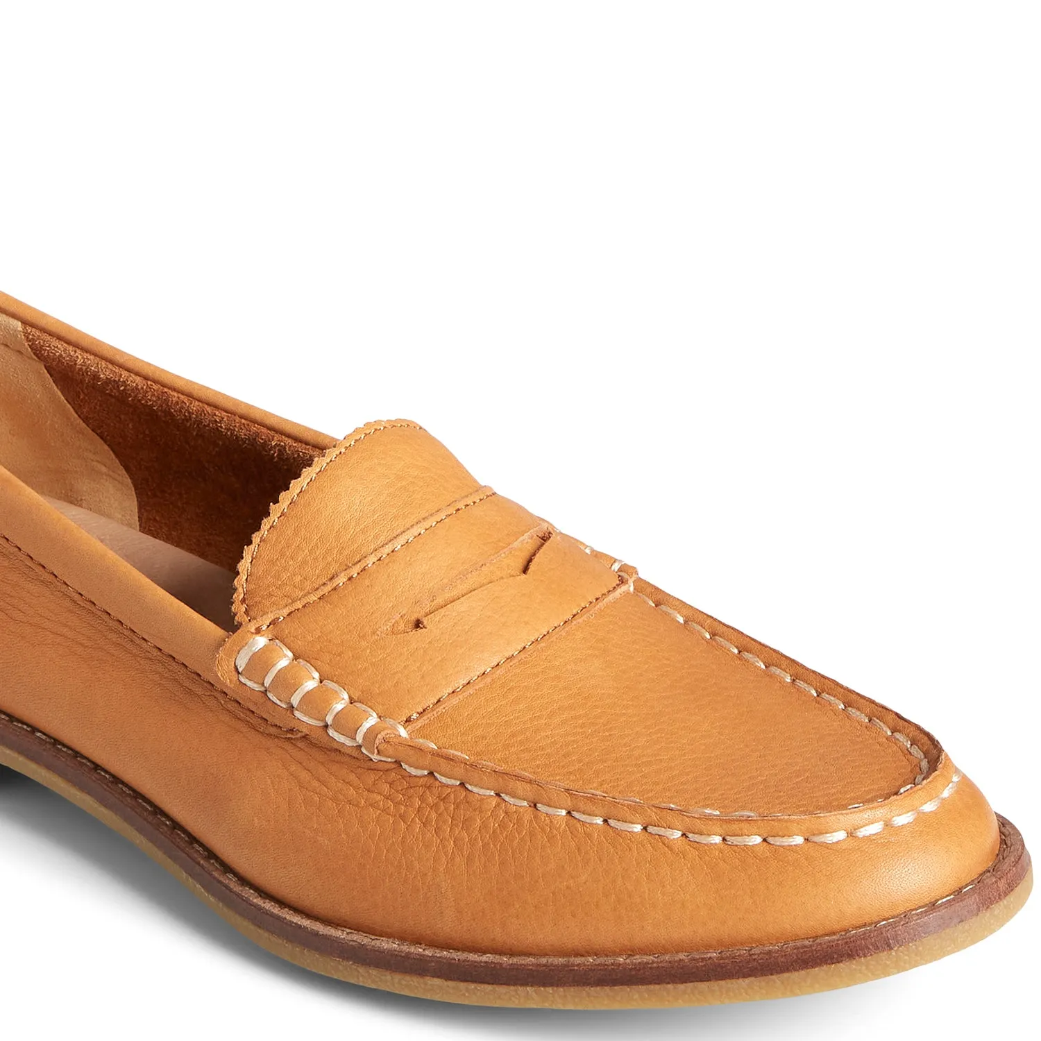 Women's Seaport Penny Leather Casual Loafers - Tan (L139339540)
