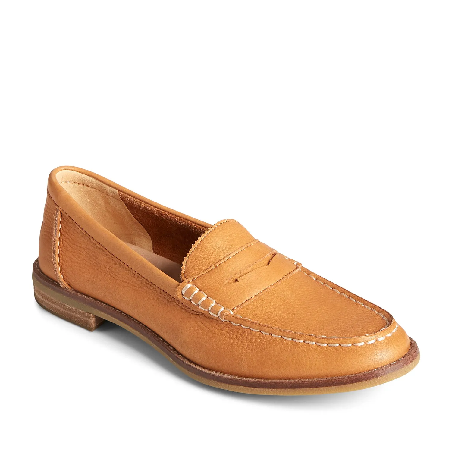 Women's Seaport Penny Leather Casual Loafers - Tan (L139339540)