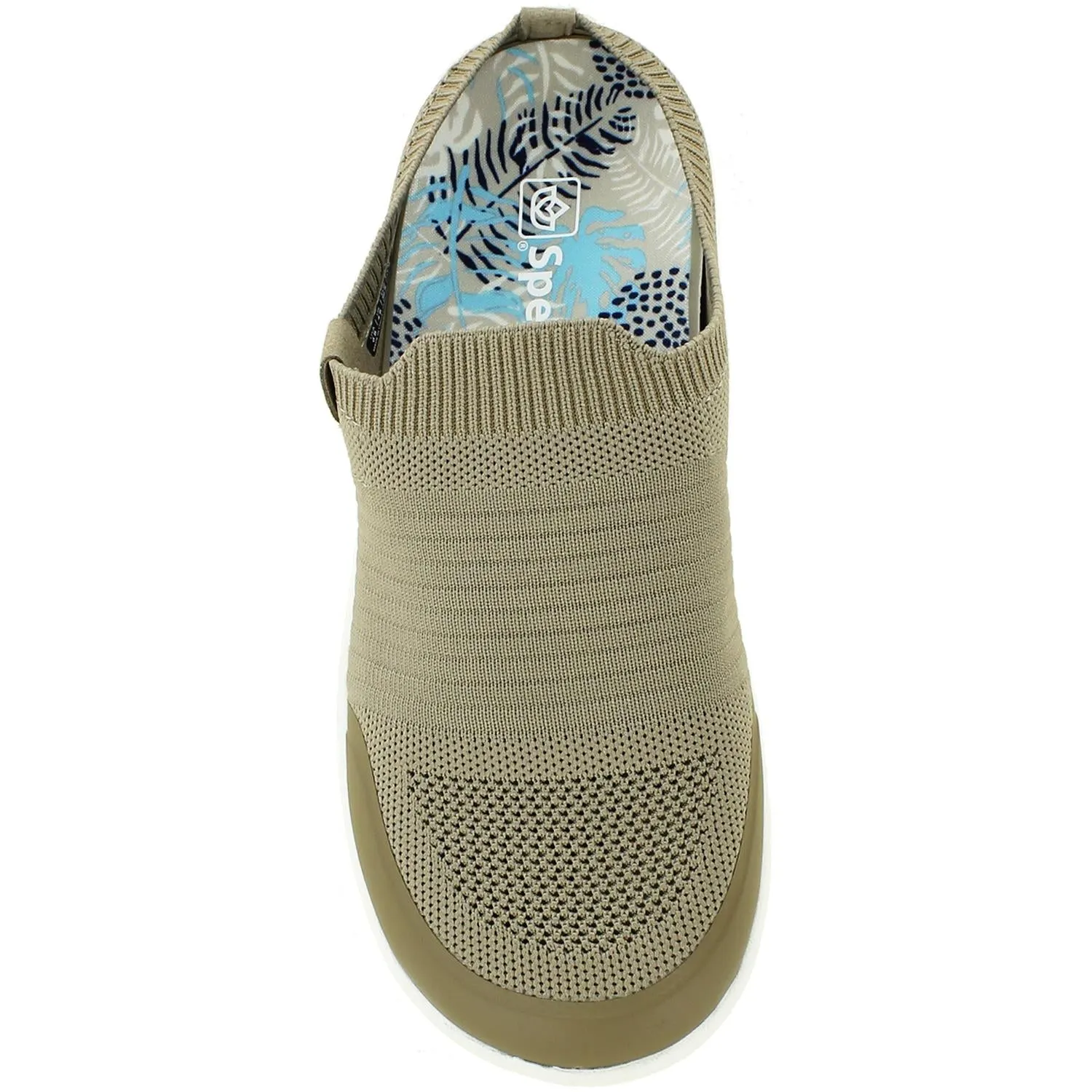 Women's Spenco Blissful Memory Foam Slide Light Taupe Mesh
