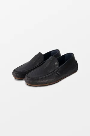 Zilli Black Casual Driving Moccasins